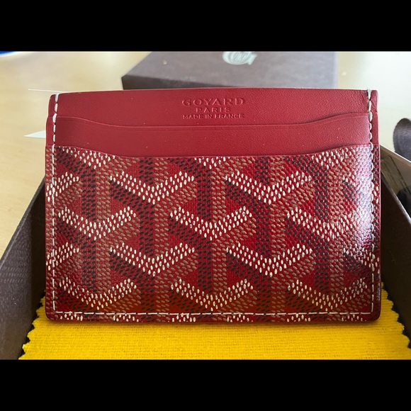 GOYARD SAINT SULPICE CARD HOLDER in RED - Picture 2 of 6